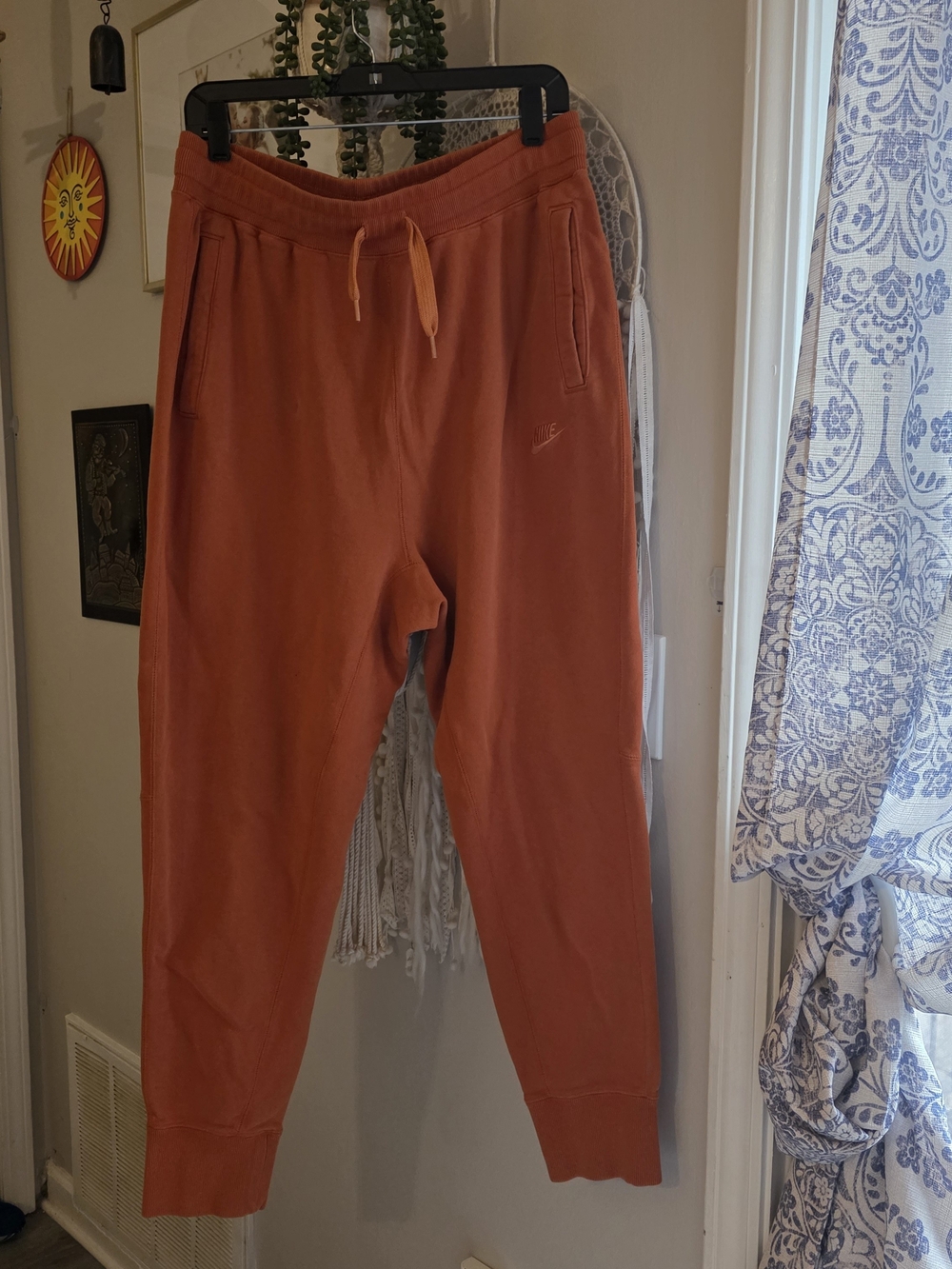 Nike Men’s Rust Orange Fleece Jogger Pants